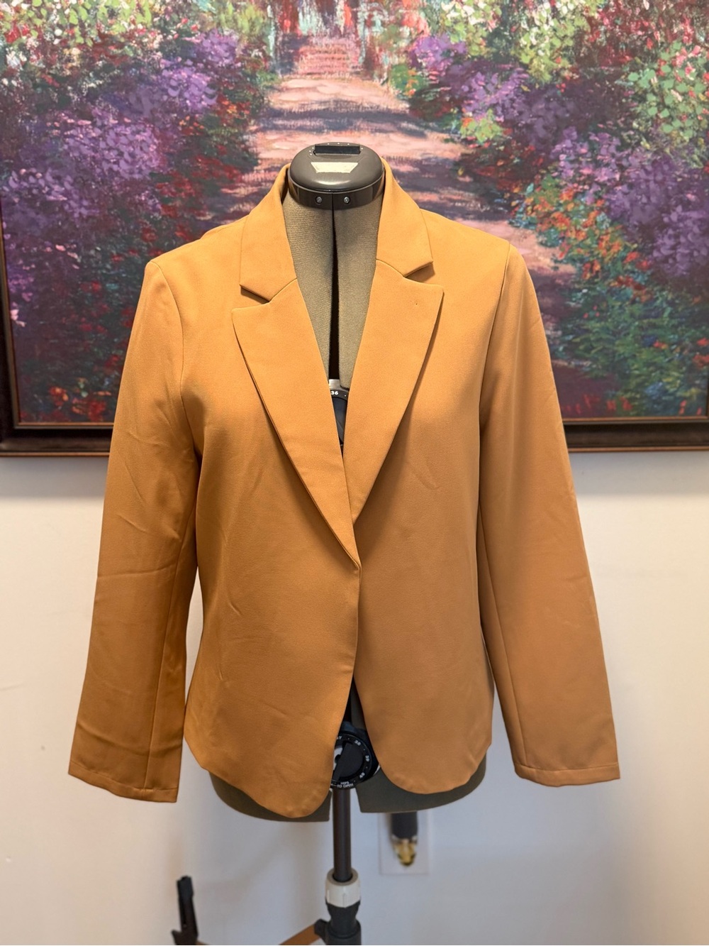 Allegra K Women's Blazer in Camel Brown